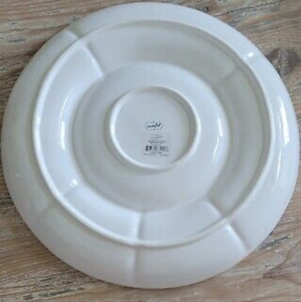 Mud Pie, White Taco Bar Condiment Serving Platter 